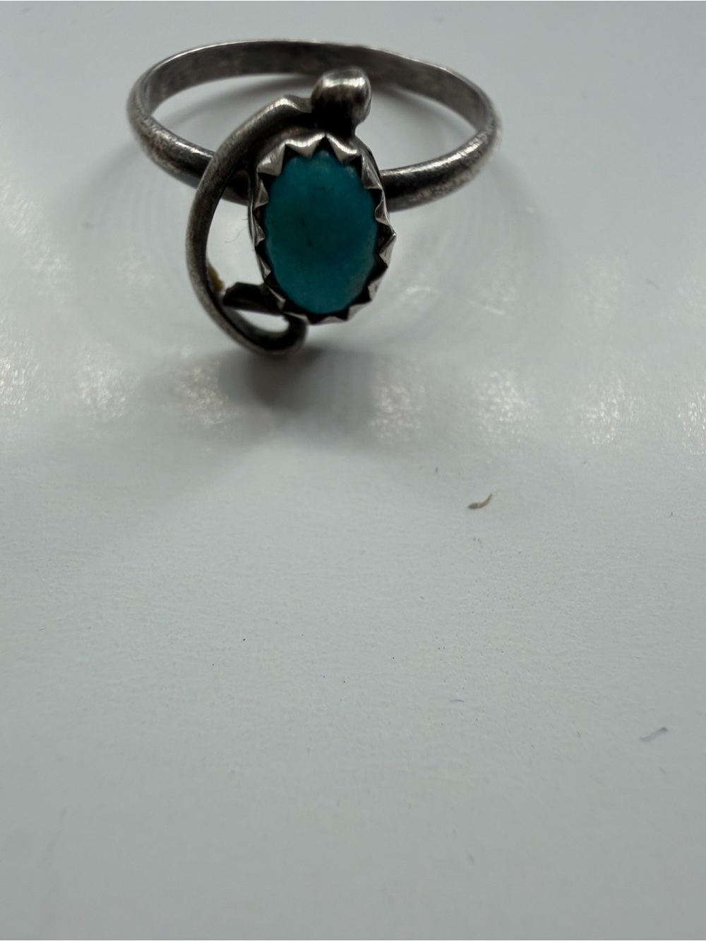 Sleeping beauty vintage native ring